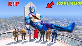 Who Killed Rope Hero In GTA 5! RIP Rope Hero In GTA 5 |Rope Hero Vice Town|