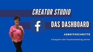 Facebook Creator Studio Beitrag planen fuer Instagram und Facebook Anleitung