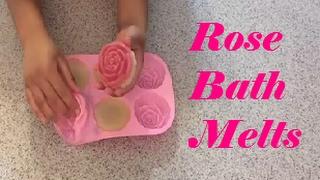 How to Make  Rose Bath Melts