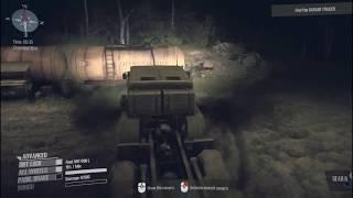 SpinTIRES MudRUNNER Challenges NIGHT SAFARI find FLUORESCENT FLOWER bring TRAILER reach WATCHPOINTs