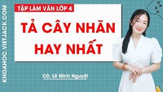 Tả cây nhãn hay nhất - Tập làm văn lớp 4 - Cô Lê Minh Nguyệt