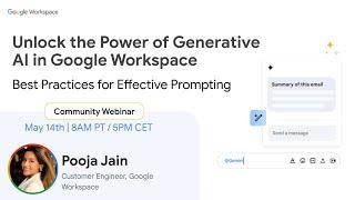 Unlock the Power of Generative AI in Google Workspace: Best Practices for Effective Prompting