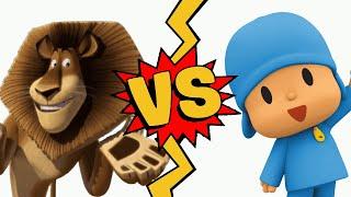 M.U.G.E.N. Battles | Alex the Lion vs Pocoyo | Madagascar vs Pocoyo