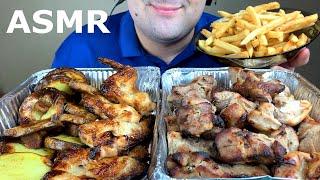 ASMR GRILLED BBQ PARTY (PORK, CHICKEN BARBECUE, FRIES & CHAMPIGNON) MUKBNAG *EATING SOUNDS*