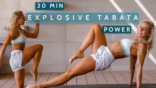 30 MIN EXPLOSIVE TABATA | Super Sweaty | No Equipment | No Repeat | Challenge | Tabata Music | Burn