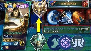 TERBARU|| BUILD ALDOUS CRITICAL! 1 HIT MATI.. BEST BUILD ALDOUS TERBARU 2024 - MLBB