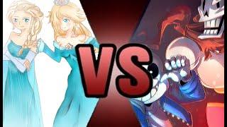 mugen rosalina and elsa vs sans and papyrus