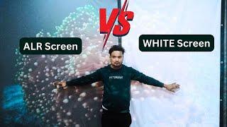 Projector screen | ALR Screen Vs White Screen Full Comparison #projector #cinema #amazing #3d