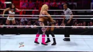 WWE Superstars 04/28/11 -- Melina and Alicia Fox vs Gail Kim and Natalya