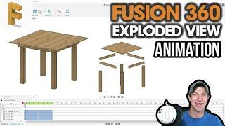 Creating an EXPLODED VIEW ANIMATION in Fusion 360