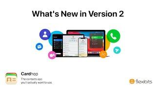 Cardhop - What's New in Version 2