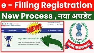 e-filing portal registration new process || How to register on income tax site || @ssmsmarttech