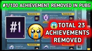  #1/100 HAPPY BIRTHDAY ACHIEVEMENT & 22 OTHER REMOVED FROM PUBG MOBILE   ACHIEVEMENT REVOMED LIST