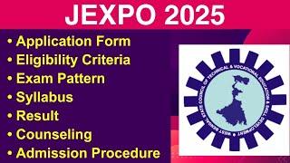 JEXPO 2025 - Eligibility Criteria, Exam Date, Application form, Syllabus, Counseling