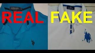 Real vs Fake U.S.P.A Polo shirt. How to spot fake US polo.