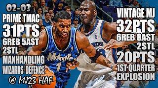 Michael Jordan vs Tracy McGrady Highlights (2003.01.16) - 63pts Total! OLD MJ Outscored PRIME TMAC!