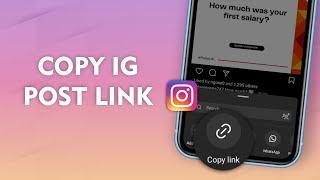 How to Copy a Post Link on Instagram