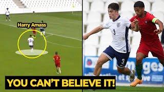 Harry Amass crazy skills as inverted fullback against Portugal U18 in last night game | Man Utd News