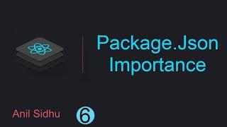 React tutorial for beginners #6 Package json file in detail