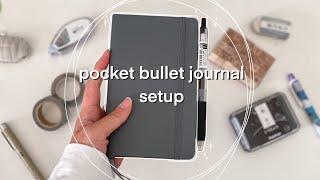 pocket bullet journal setup + november setup | LT1917 A6 pocket