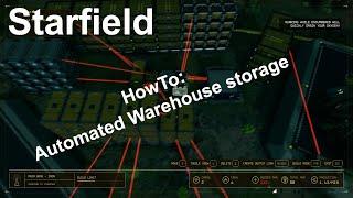 Starfield HowTo: Outpost Automated Warehouse Linking part 1