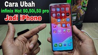 Cara ubah tampilan hp Infinix hot 50 Jadi seperti iPhone ( Hot 50, hot 50i, hot 50 Pro )