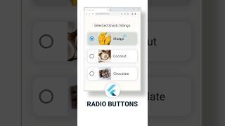  How to make Radio Buttons in Flutter.