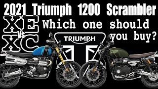 Triumph Scrambler XC Vs XE (Details of the 2021 Updates)