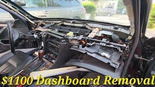 Removing the Leather Dash | e38 750il Partout | 4k #Bmw