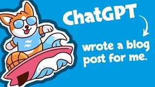 Pairing with ChatGPT on a Blog Post 