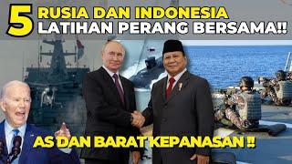 5 RUSIA INDONESIA LATIHAN PERANG BERSAMA!! PUTIN DAN PRABOWO BIKIN AS KEPANASAN