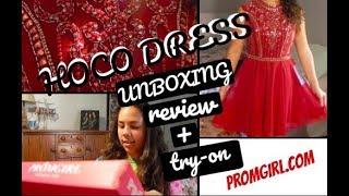 PROMGIRL.COM DRESS UNBOXING, REVIEW, & TRY ON!!