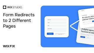 Form Redirects to Different Pages in Wix with Velo | Wix Fix