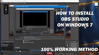 how to install obs studio on windows 7