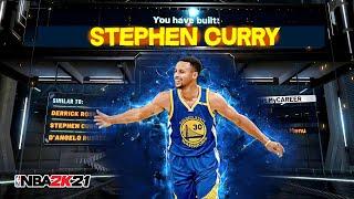 NBA2K21 STEPHEN CURRY BUILD! LIMITLESS GREENS! MOST OVERPOWERED DEMIGOD POINT GUARD BUILD!