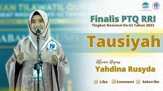 LUAR BIASA! JUARA HARAPAN 1 PTQ RRI CABANG TAUSIYAH | YAHDINA RUSYDA ALUMNI HIQMA UIN JAKARTA