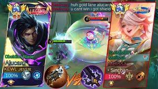 GLOBAL ALUCARD vs GLOBAL MELISSA ON GOLD LANE ALUCARD BEST GOLDLANE BUILD 2025