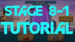 Vergeway Chapter 8 Stage 1 - Lords Mobile | Tutorial How To Clear Stage 8-1