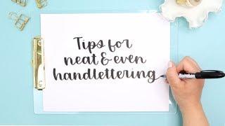 Beginner Brush Lettering | 6 Tips for Neat Handlettering | How to Handletter