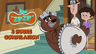 Zip Zip *Beware the cute baby bear* 3 hours Season 1 - COMPILATION HD [Official] Cartoon for kids