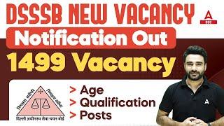 DSSSB Various Post Online Form 2024 | DSSSB Qualification, Age, Posts Details | DSSSB Vacancy 2024