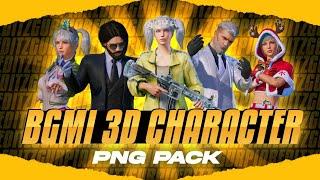 Bgmi/pubg 3d Characters Png Pack part 2 | bgmi 3d Character Png Pack | Gurpiar editz