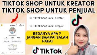 BEDANYA TIKTOK AFFILIATE DAN TIKTOK SHOP - CARA CEK AKUN MASUK KE AFFILIATE ATAU SHOP 