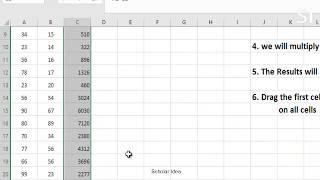 How to multiply two columns in excel?