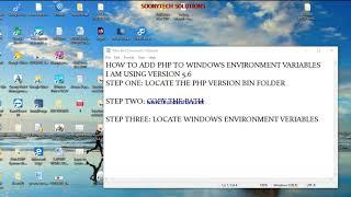 HOW TO ADD WAMP SERVER PHP TO WINDOWS ENVIRONMENT VARIABLES