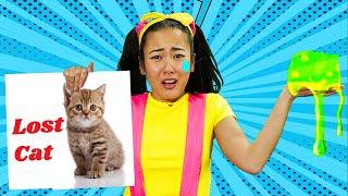 Ellie's Lost Cat | Making DIY Pet Flyer with Jimmy and Coach Rocco