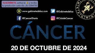 Horóscopo Diario - Cáncer - 20 de Octubre de 2024.