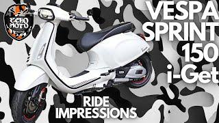 Vespa Sprint 150 i-Get / RIDE IMPRESSION / ECHO MOTOvlog