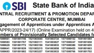 SBI APPRENTICE RESULT OUT  | SALARY  | PROS AND CONS 