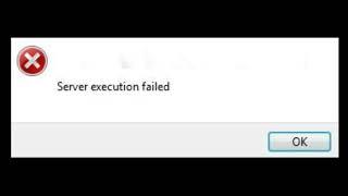 server execution failed fix windows media player error